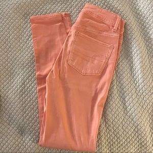 American Eagle Outfitters pink jeggings